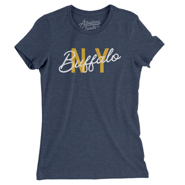 Buffalo Ny Overprinted Women's T-Shirt-Allegiant Goods Co. Vintage Sports Apparel