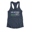 San Antonio Cycling Women's Racerback Tank-Indigo-Allegiant Goods Co. Vintage Sports Apparel