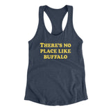 There's No Place Like Buffalo Women's Racerback Tank-Indigo-Allegiant Goods Co. Vintage Sports Apparel