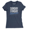 Sunday Funday Tennessee Women's T-Shirt-Indigo-Allegiant Goods Co. Vintage Sports Apparel