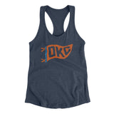 Okc Pennant Women's Racerback Tank-Allegiant Goods Co. Vintage Sports Apparel
