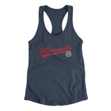 Minneapolis Vintage Script Women's Racerback Tank-Allegiant Goods Co. Vintage Sports Apparel