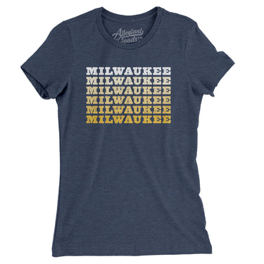 Milwaukee Repeat Women's T-Shirt-Allegiant Goods Co. Vintage Sports Apparel