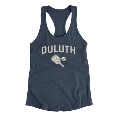Duluth Pickleball Women's Racerback Tank-Indigo-Allegiant Goods Co. Vintage Sports Apparel