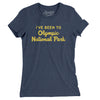 I've Been To Olympic National Park Women's T-Shirt-Indigo-Allegiant Goods Co. Vintage Sports Apparel
