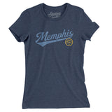 Memphis Vintage Script Women's T-Shirt-Allegiant Goods Co. Vintage Sports Apparel