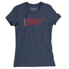 Cleveland Pennant Women's T-Shirt-Indigo-Allegiant Goods Co. Vintage Sports Apparel