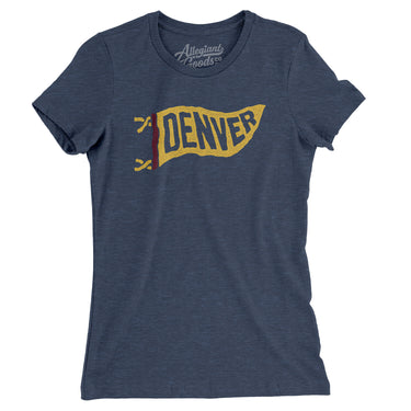 Denver Pennant Women's T-Shirt-Allegiant Goods Co. Vintage Sports Apparel