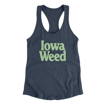 Iowa Weed Women's Racerback Tank-Allegiant Goods Co. Vintage Sports Apparel
