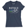 Buffalo Cycling Women's T-Shirt-Indigo-Allegiant Goods Co. Vintage Sports Apparel