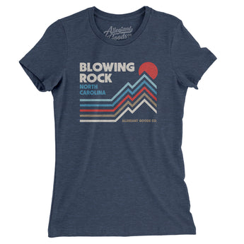 Blowing Rock North Carolina Women's T-Shirt-Indigo-Allegiant Goods Co. Vintage Sports Apparel