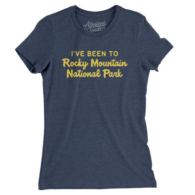 I've Been To Rocky Mountain National Park Women's T-Shirt-Indigo-Allegiant Goods Co. Vintage Sports Apparel