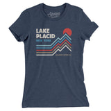 Lake Placid New York Women's T-Shirt-Indigo-Allegiant Goods Co. Vintage Sports Apparel
