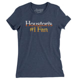 Houston's Number 1 Fan Women's T-Shirt-Allegiant Goods Co. Vintage Sports Apparel
