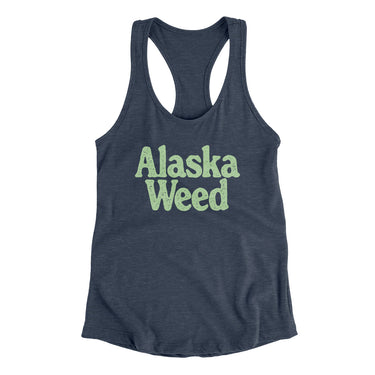 Alaska Weed Women's Racerback Tank-Allegiant Goods Co. Vintage Sports Apparel