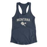 Montana Pickleball Women's Racerback Tank-Indigo-Allegiant Goods Co. Vintage Sports Apparel