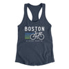 Boston Cycling Women's Racerback Tank-Indigo-Allegiant Goods Co. Vintage Sports Apparel
