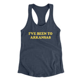 I've Been To Arkansas Women's Racerback Tank-Allegiant Goods Co. Vintage Sports Apparel