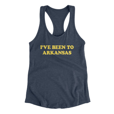 I've Been To Arkansas Women's Racerback Tank-Allegiant Goods Co. Vintage Sports Apparel