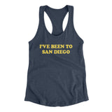 I've Been To San Diego Women's Racerback Tank-Allegiant Goods Co. Vintage Sports Apparel