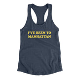 I've Been To Manhattan Women's Racerback Tank-Indigo-Allegiant Goods Co. Vintage Sports Apparel