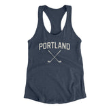 Portland Golf Women's Racerback Tank-Indigo-Allegiant Goods Co. Vintage Sports Apparel