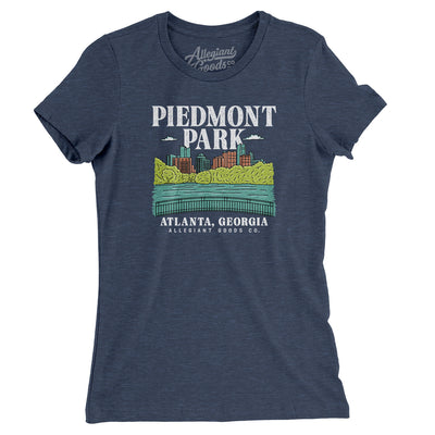 Piedmont Park Women's T-Shirt-Indigo-Allegiant Goods Co. Vintage Sports Apparel