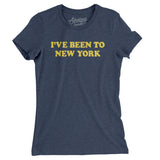 I've Been To New York Women's T-Shirt-Indigo-Allegiant Goods Co. Vintage Sports Apparel