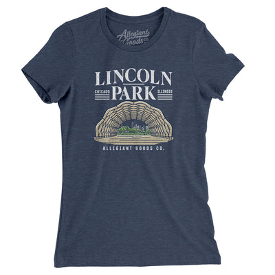 Lincoln Park Women's T-Shirt-Indigo-Allegiant Goods Co. Vintage Sports Apparel