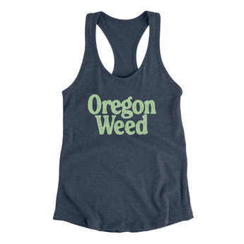 Oregon Weed Women's Racerback Tank-Allegiant Goods Co. Vintage Sports Apparel