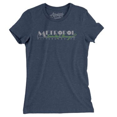 Metropol Industrial Dancing Pittsburgh Women's T-Shirt-Indigo-Allegiant Goods Co. Vintage Sports Apparel