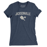 Jacksonville Pickleball Women's T-Shirt-Indigo-Allegiant Goods Co. Vintage Sports Apparel