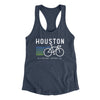 Houston Cycling Women's Racerback Tank-Indigo-Allegiant Goods Co. Vintage Sports Apparel