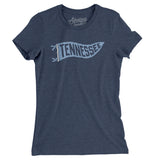 Tennessee Pennant Women's T-Shirt-Indigo-Allegiant Goods Co. Vintage Sports Apparel