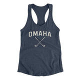 Omaha Golf Women's Racerback Tank-Indigo-Allegiant Goods Co. Vintage Sports Apparel