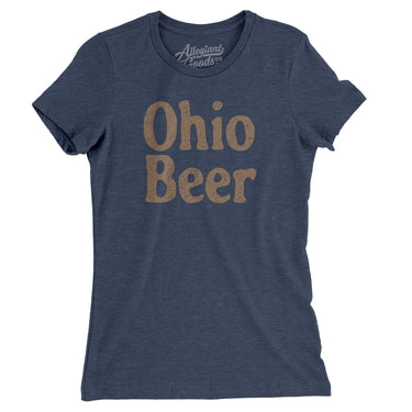 Ohio Beer Women's T-Shirt-Indigo-Allegiant Goods Co. Vintage Sports Apparel