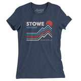 Stowe Vermont Women's T-Shirt-Indigo-Allegiant Goods Co. Vintage Sports Apparel