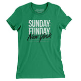 Sunday Funday New York Women's T-Shirt-Allegiant Goods Co. Vintage Sports Apparel