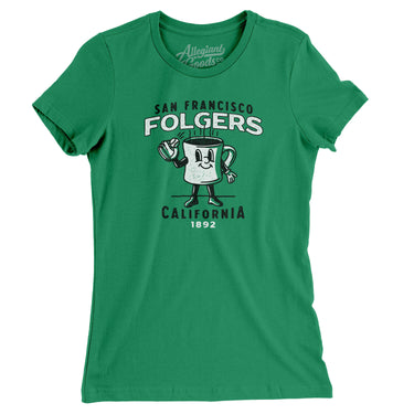 San Francisco Folgers Women's T-Shirt-Allegiant Goods Co. Vintage Sports Apparel