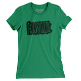 Pennsylvania State Shape Text Women's T-Shirt-Allegiant Goods Co. Vintage Sports Apparel