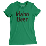 Idaho Beer Women's T-Shirt-Kelly Green-Allegiant Goods Co. Vintage Sports Apparel
