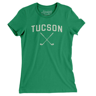 Tucson Golf Women's T-Shirt-Kelly Green-Allegiant Goods Co. Vintage Sports Apparel
