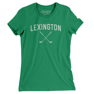 Lexington Golf Women's T-Shirt-Kelly Green-Allegiant Goods Co. Vintage Sports Apparel