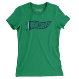 Vancouver Pennant Women's T-Shirt-Kelly Green-Allegiant Goods Co. Vintage Sports Apparel