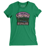 Mt. Rainier National Park Badge Women's T-Shirt-Kelly Green-Allegiant Goods Co. Vintage Sports Apparel