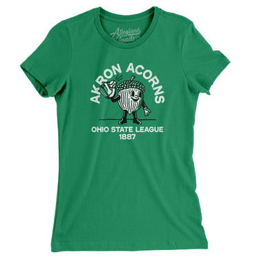Akron Acorns Baseball Women's T-Shirt-Allegiant Goods Co. Vintage Sports Apparel