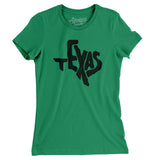 Texas State Shape Text Women's T-Shirt-Allegiant Goods Co. Vintage Sports Apparel