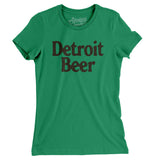 Detroit Beer Women's T-Shirt-Kelly Green-Allegiant Goods Co. Vintage Sports Apparel
