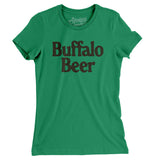 Buffalo Beer Women's T-Shirt-Kelly Green-Allegiant Goods Co. Vintage Sports Apparel