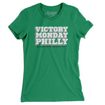 Victory Monday Philly Women's T-Shirt-Allegiant Goods Co. Vintage Sports Apparel